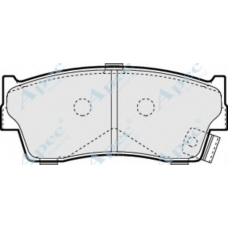 PAD1086 APEC Комплект тормозных колодок, дисковый тормоз