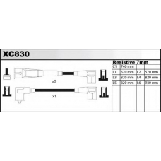 XC830 QUINTON HAZELL Комплект проводов зажигания
