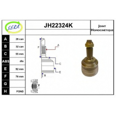 JH22324K SERA Шарнирный комплект, приводной вал