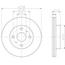 8DD 355 104-881 HELLA PAGID Тормозной диск