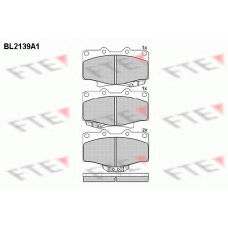 BL2139A1 FTE Комплект тормозных колодок, дисковый тормоз