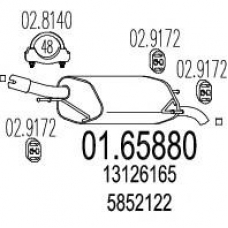 01.65880 MTS Глушитель выхлопных газов конечный