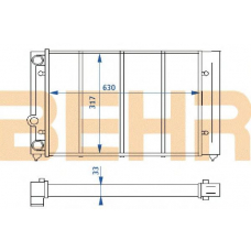 2110252 BEHR Radiator