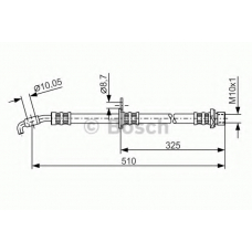 1 987 476 764 BOSCH Тормозной шланг