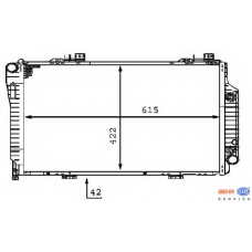 8MK 376 710-361 HELLA Радиатор, охлаждение двигателя