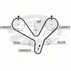 8645 5536xs TRISCAN Ремень ГРМ