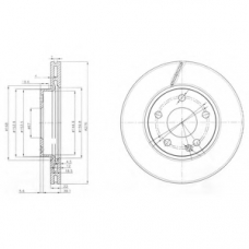 BG3845C DELPHI Тормозной диск