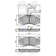 CBP11051 COMLINE Комплект тормозных колодок, дисковый тормоз