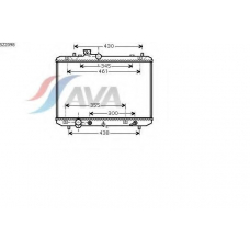 SZ2098 AVA Радиатор, охлаждение двигателя