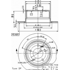 08.9556.10 BREMBO Тормозной диск