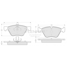 FB210237 FLENNOR Комплект тормозных колодок, дисковый тормоз