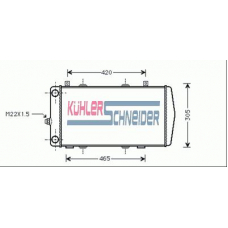 4800021 KUHLER SCHNEIDER Радиатор, охлаждение двигател