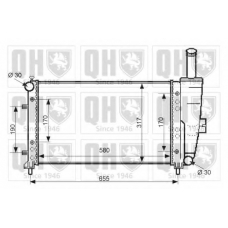 QER2381 QUINTON HAZELL Радиатор, охлаждение двигателя