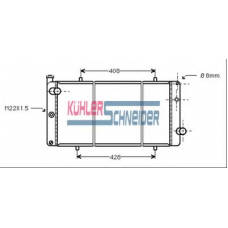 0701801 KUHLER SCHNEIDER Радиатор, охлаждение двигател