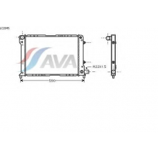 LC2045 AVA Радиатор, охлаждение двигателя