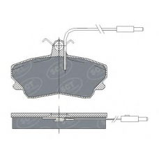 SP 300 SCT Комплект тормозных колодок, дисковый тормоз