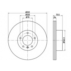 54761PRO PAGID Тормозной диск