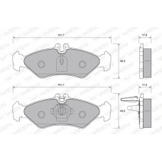 151-1752 WEEN Комплект тормозных колодок, дисковый тормоз