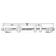 FBH6719 FIRST LINE Тормозной шланг