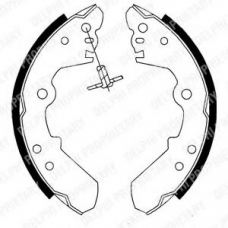 LS1687 DELPHI Комплект тормозных колодок