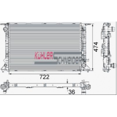 5000331 KUHLER SCHNEIDER Радиатор, охлаждение двигател