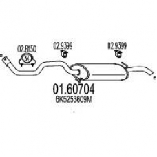 01.60704 MTS Глушитель выхлопных газов конечный
