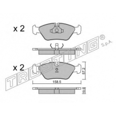 093.1 TRUSTING Комплект тормозных колодок, дисковый тормоз