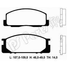 IBD-1242 IPS Parts Комплект тормозных колодок, дисковый тормоз