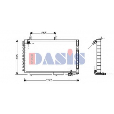 482170N AKS DASIS Конденсатор, кондиционер