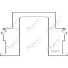 KIT446 APEC Комплектующие, тормозные колодки