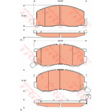 GDB7630 TRW Комплект тормозных колодок, дисковый тормоз
