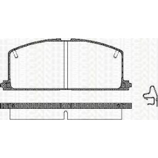 8110 13089 TRISCAN Комплект тормозных колодок, дисковый тормоз