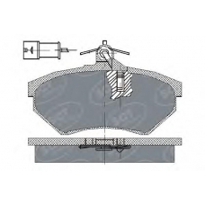 SP 111 SCT Комплект тормозных колодок, дисковый тормоз