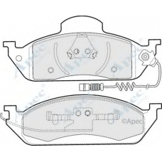 PAD1102 APEC Комплект тормозных колодок, дисковый тормоз