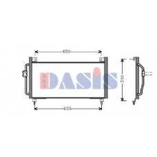 352002N AKS DASIS Конденсатор, кондиционер