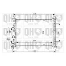 QER2397 QUINTON HAZELL Радиатор, охлаждение двигателя