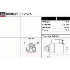 DRT0631 DELCO REMY Стартер