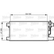 818988 VALEO Конденсатор, кондиционер