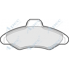 PAD685 APEC Комплект тормозных колодок, дисковый тормоз