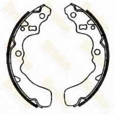 SH2308 BRAKE ENGINEERING Комплект тормозных колодок