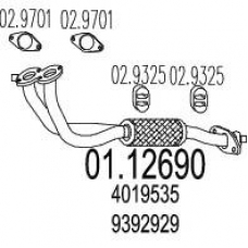 01.12690 MTS Труба выхлопного газа