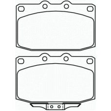 T0031 PAGID Комплект тормозных колодок, дисковый тормоз