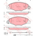 GDB1410 TRW Комплект тормозных колодок, дисковый тормоз
