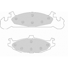 FD6509A NECTO Комплект тормозных колодок, дисковый тормоз