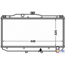 8MK 376 773-041 HELLA Радиатор, охлаждение двигателя