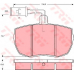 GDB789 TRW Комплект тормозных колодок, дисковый тормоз