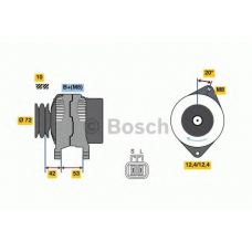 0 986 049 880 BOSCH Генератор