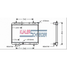 1511101 KUHLER SCHNEIDER Радиатор, охлаждение двигател