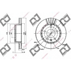 BD1764 DJ PARTS Тормозной диск