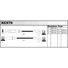 XC979 QUINTON HAZELL Комплект проводов зажигания